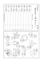 Vorschau - Arbeitsblätter - Rechenspuren - Thema Sommer - ZR 100 (Kl. 2) - Seite 3