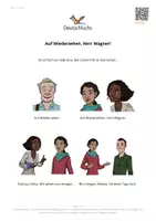 Vorschau - Arbeitsblätter - Deutschfuchs A1 - 39 - Auf Wiedersehen, Herr Wagner! - Deckblatt