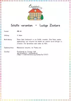 Vorschau - Arbeitsblätter - Schiffe versenken - Lustige Zootiere (DaZ) - Seite 1