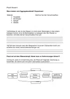 Vorschau - Stundenentwürfe - Experiment zu Aggregatzustandsänderungen - Deckblatt