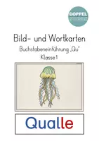 Vorschau - Bildkarten - Bild- und Wortkarten Buchstabeneinführung "Qu" - Deckblatt