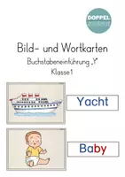 Vorschau - Bildkarten - Bild- und Wortkarten Buchstabeneinführung "Y" - Deckblatt