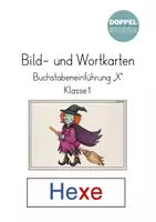 Vorschau - Bildkarten - Bild- und Wortkarten Buchstabeneinführung "X" - Deckblatt