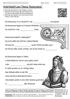 Vorschau - Arbeitsblätter - Arbeitsblatt "Renaissance" + Onlineübung & MP3 + Mindmap + Infografik - Deckblatt