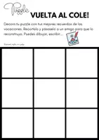 Vista previa - Juegos / Gamificación - Back to school introduce yourself puzzle/ Puzzle vuelta al cole - página 2