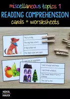 Vorschau - Arbeitsblätter - MISCELLANEOUS TOPICS 1 - PICTURE AND READING COMPREHENSION - Deckblatt