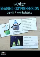 Vorschau - Arbeitsblätter - WINTER - PICTURE AND READING COMPREHENSION - Deckblatt