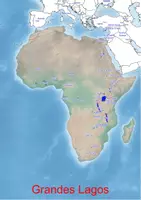 Vista previa - Decoración del aula - Grandes Lagos en África, Mapa de África - Portada