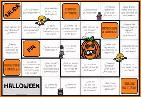 Vista previa - Juegos / Gamificación - HALLOWEEN - Juego de mesa de conversación - página 1