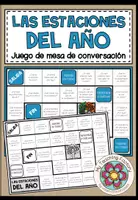Vista previa - Juegos / Gamificación - LAS ESTACIONES DEL AÑO - Juego de mesa de conversación - Portada