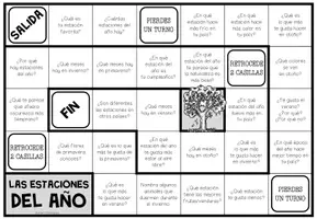 Vista previa - Juegos / Gamificación - LAS ESTACIONES DEL AÑO - Juego de mesa de conversación - página 2
