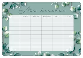 Vista previa - Elementos para la creación de materiales - Horarios de clases y plantillas - página 1