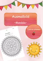 Vorschau - Arbeitsblätter - Ausmalbild: Mandala 38, Stillarbeit - Deckblatt
