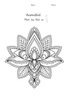 Vorschau - Arbeitsblätter - Ausmalbild: Mandala 39, Stillarbeit - Seite 2