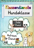 Vorschau - Poster - Klassendienste Hundeklasse - Deckblatt