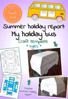 Vista previa - Hojas de trabajo - Summer holiday report: My summer holiday bus (Inglés) - Portada
