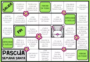 Vista previa - Juegos / Gamificación - PASCUA SEMANA SANTA - Juego de mesa de conversación - página 1