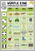 Vorschau - Arbeitsblätter - WÜRFELGESCHICHTE - FRÜHLING (+Arbeitsblätter) - Seite 1