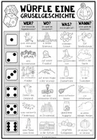 Vorschau - Arbeitsblätter - WÜRFELGESCHICHTE - GRUSELGESCHICHTE (+Arbeitsblätter) - Seite 2