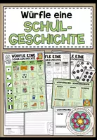 Vorschau - Arbeitsblätter - WÜRFELGESCHICHTE - IN DER SCHULE (+Arbeitsblätter) - Deckblatt