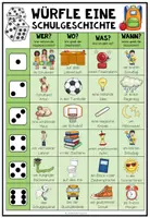Vorschau - Arbeitsblätter - WÜRFELGESCHICHTE - IN DER SCHULE (+Arbeitsblätter) - Seite 1