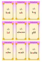 Vorschau - Spiele - Präteritum unregelmäßige Verben - Abfragekarten - Seite 3