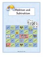 Vorschau - Spiele - Addition und Subtraktion Spiel in ZR 20 - Deckblatt