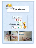 Vorschau - Bildkarten - Zahlenkarten von 0 bis 9999 - Deckblatt