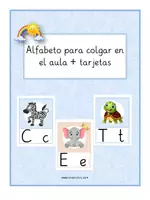 Vorschau - Präsentationen/Tafelbilder - Alfabeto para colgar en el aula + tarjetas - Deckblatt
