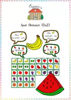 Vorschau - Präsentationen/Tafelbilder - Obst / Wortschatz: Spiel Obstsalat (Bewegtes Lernen) - DaZ - Kl. 1/2 - Deckblatt