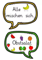 Vorschau - Präsentationen/Tafelbilder - Obst / Wortschatz: Spiel Obstsalat (Bewegtes Lernen) - DaZ - Kl. 1/2 - Seite 2