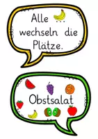Vorschau - Präsentationen/Tafelbilder - Obst / Wortschatz: Spiel Obstsalat (Bewegtes Lernen) - DaZ - Kl. 1/2 - Seite 3