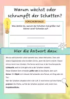 Vorschau - Arbeitsblätter - Licht und Schatten: Forscherfrage zur Grösse des Schattens - Seite 2