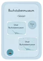 Vorschau - Anderer Materialtyp - Schild "Buchstabenmuseum" - Deckblatt