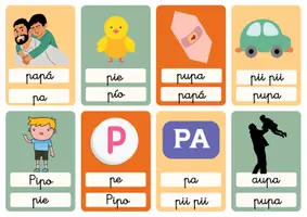 Vista previa - Hojas de trabajo - JUEGO PRIMERAS CONSONANTES - página 2