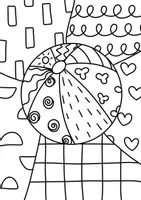 Vorschau - Mal- und Bastelvorlagen - Pop Art Sommer, Kunst Grundschule - Seite 2