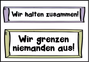 Vorschau - Mal- und Bastelvorlagen - kooperatives Poster, Klassengemeinschaft, Teambuilding, Respekt und Toleranz, Schuljahresbeginn - Seite 3