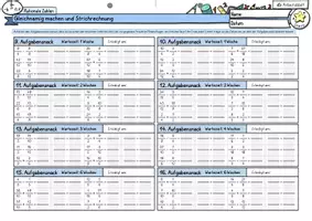 Vorschau - Arbeitsblรคtter - Bruchrechnung - Aufgabensnack - Gleichnamig machen Strichrechnung - Seite 2