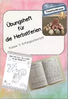 Vorschau - Arbeitsblätter - Übungsheft Herbstferien - Deckblatt