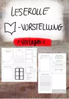 Vorschau - Arbeitsblätter - Vorlagen Leserolle Büchervorstellung Klasse 2 - Deckblatt