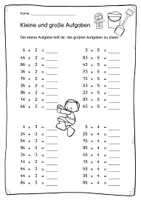 Vorschau - Arbeitsblätter - Kleine und große Aufgaben üben - Seite 3