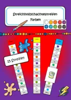 Vorschau - Stationenlernen - Streichholzschachtelstreifen Farben - Deckblatt