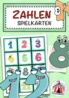 Vorschau - Stationenlernen - Zahlen 1-12 Spielkarten – verschiedene Spielformen zum Üben und Festigen des Wortschatzes – DaZ/DaF - Deckblatt
