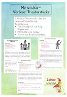 Vorschau - Stundenentwürfe - Drei mittelalterliche Vorlesetheaterstücke - Deckblatt