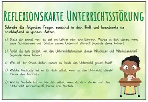 Vorschau - Arbeitsblätter - Kartensammlung Regelverstöße zum Reflektieren, Lesen und Abschreiben - Seite 3