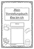 Vorschau - Unterrichtsreihen - DAS BIN ICH - mein Vorstellungsbuch zum Kennenlernen am Schulanfang/Schulstart (Deutsch Geheft inklusive Bewertungsschema, Steckbrief und Anleitung) - Seite 1