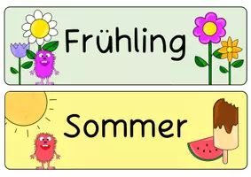 Vorschau - Poster - Monster Jahreszeiten Klassenmotto Klassenmaskottchen - Seite 2