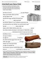 Vorschau - Arbeitsblätter - Arbeitsblatt "Rinde" + Onlineübung & MP3 + - Deckblatt