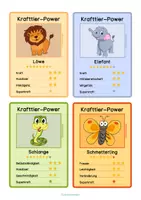 Vorschau - Bildkarten - Krafttier Power Karten - Seite 2