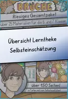 Vorschau - Anderer Materialtyp - Bruchrechnung - Lerntheke Selbstkontrolle (Freebie) - Deckblatt